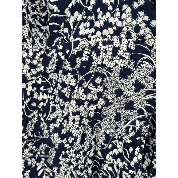 Ba&sh Macha Floral Midi Wrap Dress In Marine - Picture 4 of 13